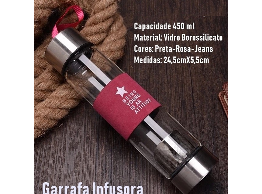 GARRAFA TEA INFUSER STYLE 450ML- COZINNI