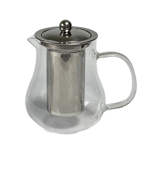 Bule Borossilicato 750ml com Infusor de Chá - Inox