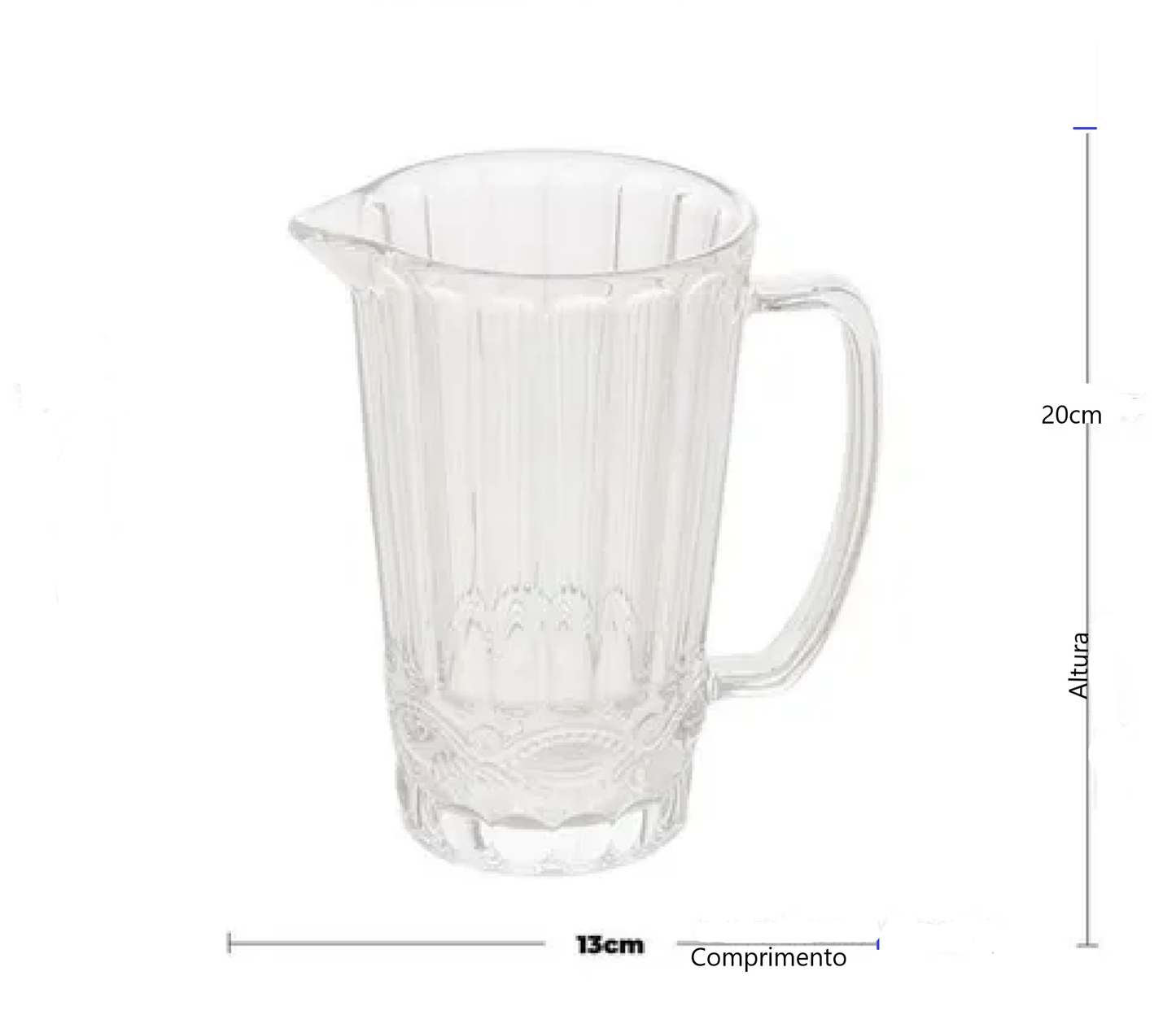 Jarra De Vidro Libélula 1L Para Sucos e Bebidas