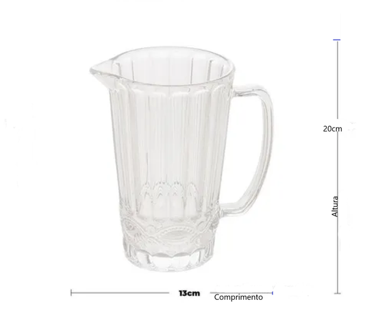 Jarra De Vidro Libélula 1L Para Sucos e Bebidas